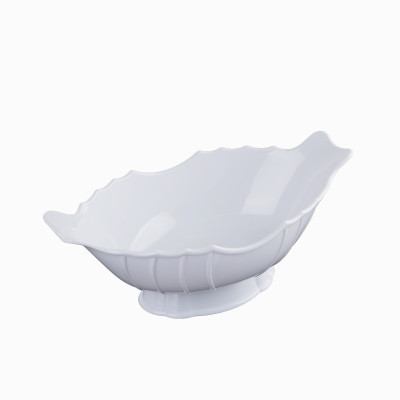 Bát đĩa thuyền KG90 đựng gà cúng nguyên con, hoa quả giúp trang trí sang trọng dài 30cm - Hàng chính hãng