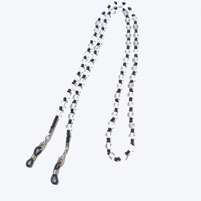 Dây đeo gọng kính hạt cườm mix đen trắng glasses chain black and white top trend