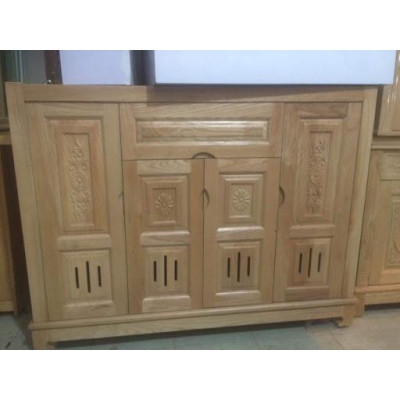 Tủ giày gỗ sồi 4 cánh , tủ để dày dép bằng gỗ , tủ gỗ cao cấp