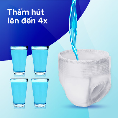 Tã quần người lớn Confidence Slim&Fit mỏng nhẹ vừa vặn size M gói 16 miếng