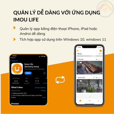 Hàng chính hãng Camera giám sát IMOU Bullet 2E-D F22FP kèm thẻ 32GB Wifi 2MP (1080P) H264 đàm thoại 2 chiều