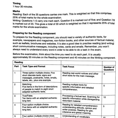 Cambridge Preliminary English Test 7 Student