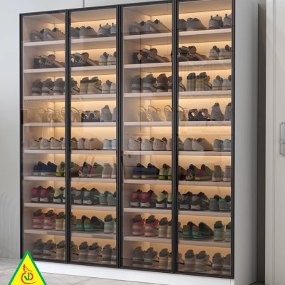 Tủ đựng giày cánh kính 3TGK02 (Tủ không đèn)- NỘI THẤT LẮP RÁP VIENDONGADV