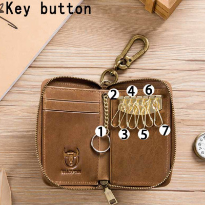 Ví nam đựng tiền đựng chìa khóa đựng thẻ đa năng 100% da bò thật cao cấp phong cách mới