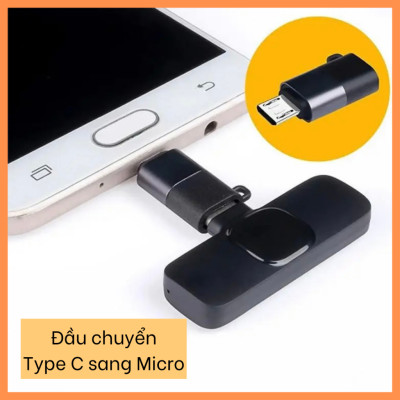 Đầu chuyển đổi Cho Micro Thu Âm Không Dây từ Type C sang Lightningg (i.phone) type c sang ios Jack Dây KHÔNG DÙNG CHO TAI NGHE - Hàng Nhập Khẩu