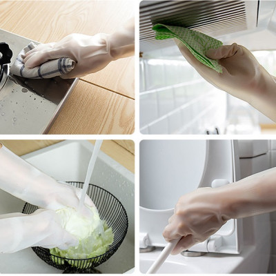 Găng Tay Cao Su Tự Nhiên Chống Đâm Thủng và Xé Rách  Dùng Rửa Chén, Giặt Đồ, Vệ Sinh Nhà Cửa