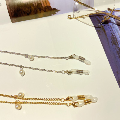 Dây kính chuỗi ngọc trai đeo phụ kiện kính mắt tai nghe airpod khẩu trang phong cách Âu Mỹ