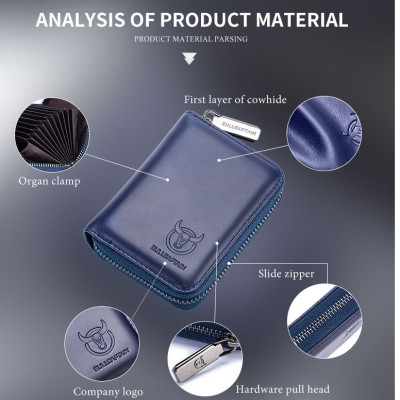 Ví nam đựng tiền đựng giấy phép lái xe thẻ đa năng 100% da bò thật cao cấp phong cách mới