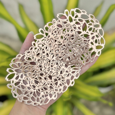 Set 04 tấm đế lót ly cốc hình tròn Echo Flower Ø10cm - Hàng Nội Địa Nhật Bản