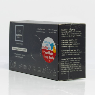 LAMOSI OPTIC - Khăn lau mắt kính chuyên dụng - Hộp 20 gói