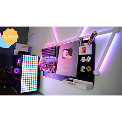 Bảng lỗ Pegboard Dola Home kim loại cao cấp treo tường. Phù hợp đặt ở góc làm việc, trang trí nhà cửa