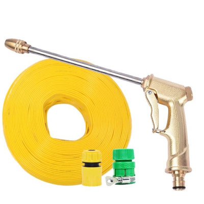 Rửa xe tưới cây Bộ dây và vòi xịt tăng áp lực nước 300% loại 30m cút nhựa,nối nhựa 206701-3