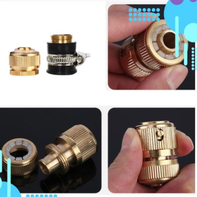  Bộ dây vòi xịt nước rửa xe, tưới cây . tăng áp 3 lần, loại 7m, 10m 206701-1 đầu đồng,cút đồng+ tặng túi đựng bút