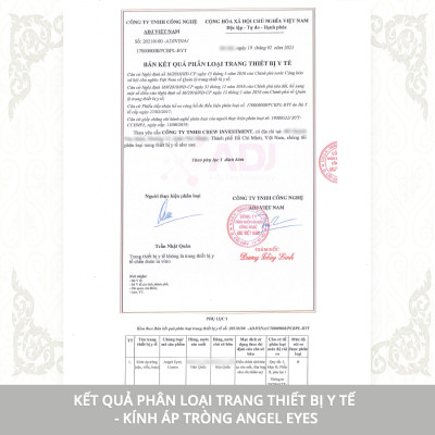 Kính giãn tròng màu Choco hiệu Angel Eyes  Chokoreto có độ - Chất liệu Silicone Hydrogel độ giãn 14.5