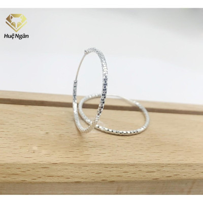 Bông tai bạc Ý 925 Huệ Ngân - Bông tai xinh RYE3014101