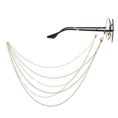 Dây đeo kính chuỗi hợp kim đeo gọng kính nhiều lớp phong cách giới trẻ sành điệu
