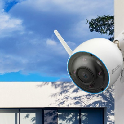 Camera IP Wifi Ngoài Trời EZVIZ H3 5MP Độ Phân Giải 3K Siêu Nét Tích Hợp AI Nhận Diện Vẫy Tay Chào - Có Màu Ban Đêm - Đàm Thoại 2 Chiều - Hàng Chính Hãng