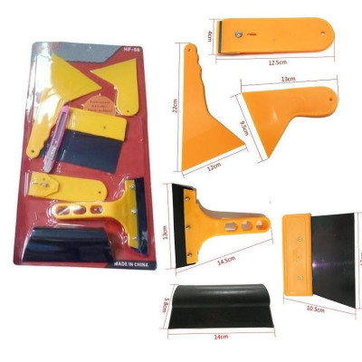 Trọn Bộ 7 món dụng cụ, tấm, miếng, dao nhựa hỗ trợ dán phim,decal trang trí xe ô tô