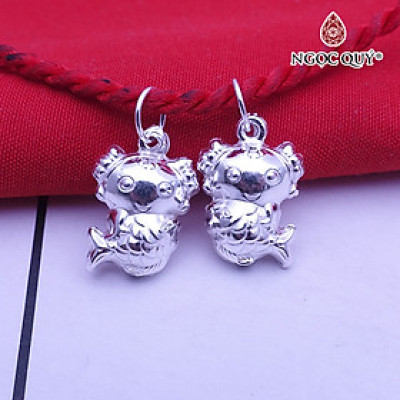 Charm bạc hình tiên cá treo - Ngọc Quý Gemstones