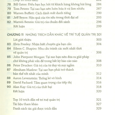 Trí Tuệ Quản Trị Từ Những Doanh Nhân Và Nhà Quản Trị Hàng Đầu Thế Giới