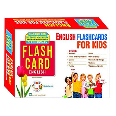 Flashcard Dạy Trẻ Theo Phương Pháp Glenn Doman - Tiếng Anh Cho Bé (Tái Bản) - Kèm CD