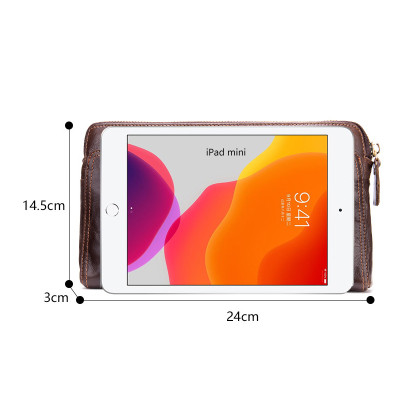 Ví cầm tay nam DA BÒ THẬT  - BEE GEE VNA9028