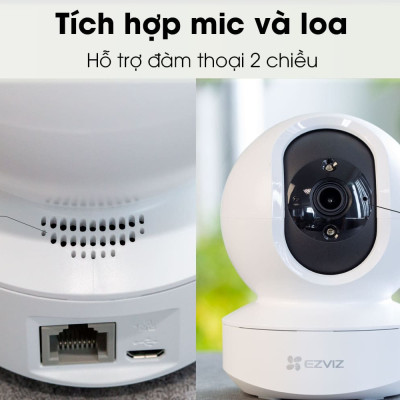Camera IP Wifi Trong Nhà Ezviz TY1 2MP Quay Quét 360 độ, Đàm Thoại 2 Chiều - Hàng chính hãng