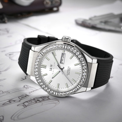 Đồng Hồ Nam I&W Carnival 55851G1 Chính Hãng Full Box Chống Nước Kính Chống Xước Dây Silicon Cao Cấp BH 60T (Máy Cơ Tự Động)