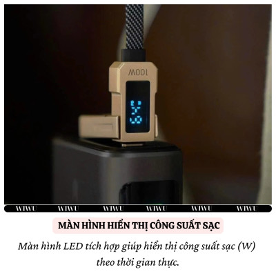 Cáp Sạc Đa Năng 4in1 sạc nhanh 100W dài 150cm / 15cm USB-C + USB-A ra Type-C + L cho iPhone / cho iPad/ cho Macbook Laptop / Điện thoại thông minh hiệu WIWU TITAN - Chống Rối, Siêu Bền, Chip Thông Minh Tích Hợp, Sạc An Toàn - Hàng nhập khẩu