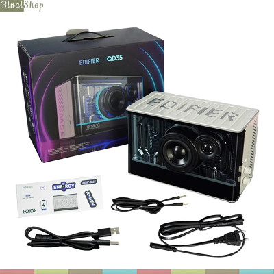 Edifier QD35 - Loa Máy Tính, Bookself, Bluetooth V5.3, Hi-Res Audio, Hi-Res Audio Wireless, Hiệu Ứng Ánh Sáng, Công Suất 40W - Hàng chính hãng