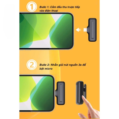 Micro Thu Âm Cài Áo Không Dây Cho Điện Thoại Android Cổng Type C Lọc Tiếng Ồn Xa 20m Máy Tính Bảng Máy Ảnh Hỗ Trợ Quay Video Tiktok Livestream Review Vlog Youtube Chất Lượng Cao – Hàng Nhập Khẩu