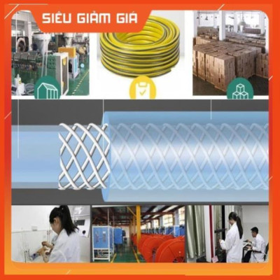 Bộ dây vòi xịt nước rửa xe, tưới cây . tăng áp 3 lần, loại 7m, 10m 206701-2 đầu đồng, cút, + tặng túi đựng bút
