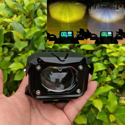 Đèn Trợ Sáng Ô Tô Xe Máy F22X Pro – Bi Cầu Cốt Vàng Pha Trắng, ĐÈN TRANG TRÍ , ĐỒNG HỒ TREO TƯỜNG