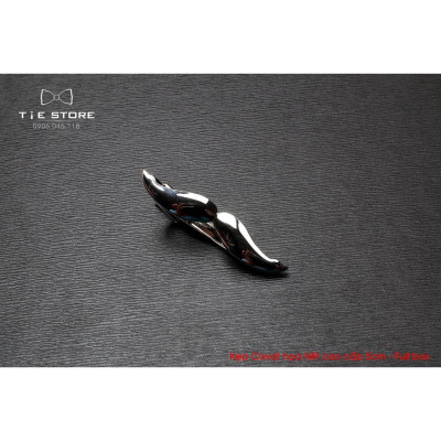 Kẹp cà vạt nam bản nhỏ ( 5cm), Kẹp Cavat hình cặp râu cao cấp - tặng kèm hộp nhỏ