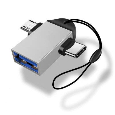 Đầu Chuyển Đổi OTG Cổng Type-C Sang USB 3.0 - Chất Liệu Vỏ Kim Loại Cáp OTG USB Type C to USB 3.0 Đầu Chuyển Đổi USB OTG Type C Tốc Độ Cao Tương Thích Với Điện Thoại Máy Tính Type C Micro Usb sang Usb 3.0 cao cấp tiện dụng Hàng Nhập Khẩu
