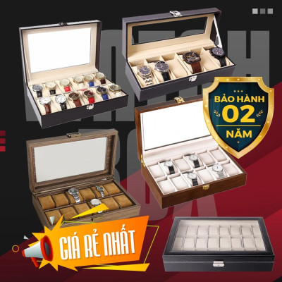 Hộp đựng đồng hồ 6/12/24 ngăn cao cấp