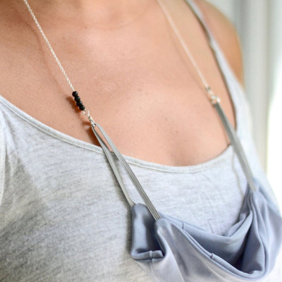 Dây đeo gọng kính hạt đen sáng tạo dây đeo khẩu trang chống thất lạc đeo kính chống rơi vỡ phong cách