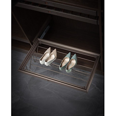 Phụ kiện của tủ áo - Kệ để giày cao cấp ray giảm chấn mã MW03.800 thương hiệu Gerari