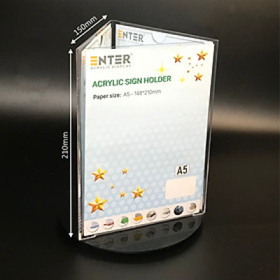 Kệ mica 3 mặt Enter E24A 150x210mm đế xoay (10)