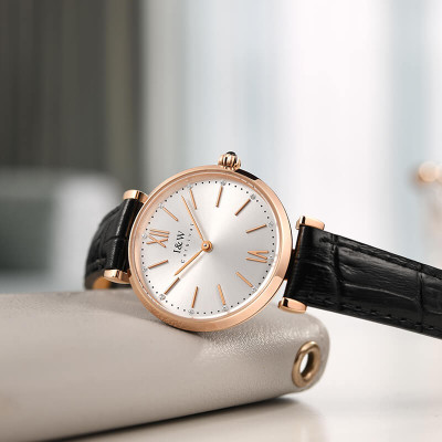 Đồng Hồ Nữ I&W Carnival 562L Chính Hãng BH 24T Chịu Nước 30m Kính Chống Xước Dây Da Cao Cấp ( Máy Quartz)