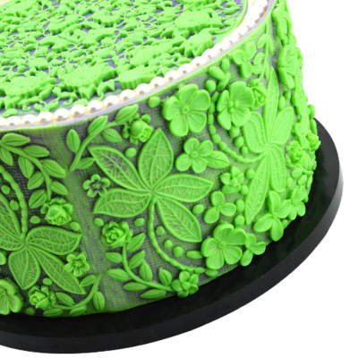 Khuôn silicon làm viền bánh, rau câu hoa dại, cành lá – Mã số 1912