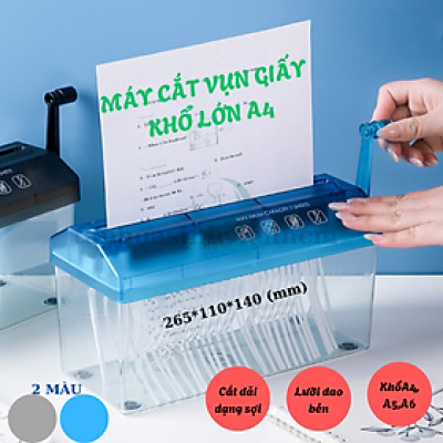 Máy huỷ tài liệu - Máy cắt giấy Shredder A4, A6, USB cắt tự động phù hợp cho văn phòng gia đình Phù hợp cho văn phòng, trường học hoặc gia đình sử dụng.