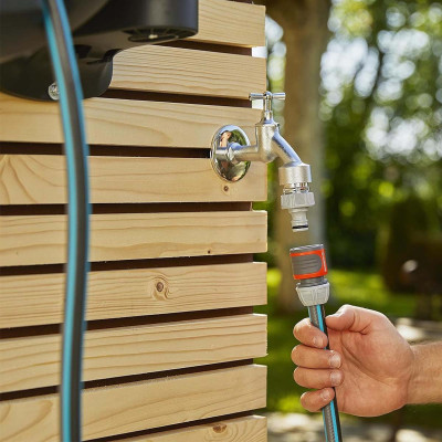 Bộ vòi tưới treo tường dây cuốn tự động 25m Gardena 18620-20