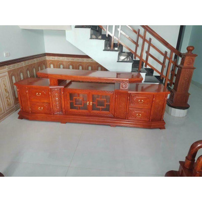 Kệ tivi Vát gỗ gõ đỏ