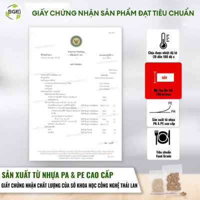 Túi Hút Chân Không Định Hình B1D-Rep Loại Đóng. Làm Từ Hạt Nhựa Nguyên Sinh Cao Cấp Tiêu Chuẩn Vệ Sinh ATTP, Không Chứa Chất Gây Ung Thư, Dùng Được Trong Lò Vi Sóng. Giá Bán Theo 1kg 