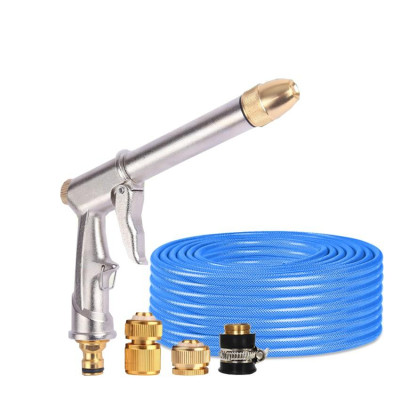 Vòi nước vòi phun nước tưới cây tăng áp thông minh + bộ dây bơm nước cao cấp TLG 206810 đầu đồng,cút đồng