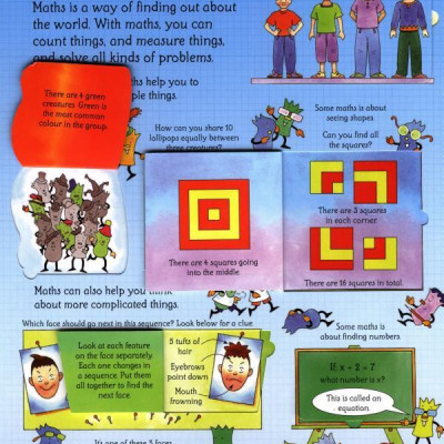 Sách tương tác tiếng Anh - Usborne See inside Maths