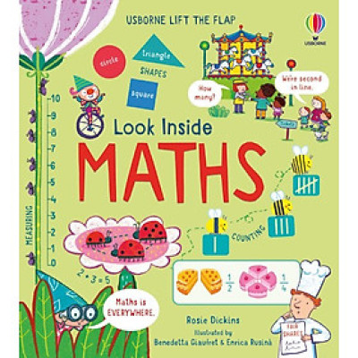 Sách tương tác thiếu nhi tiếng Anh: Look Inside Maths
