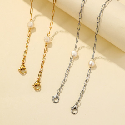 Chuỗi đeo gọng kính chống rơi vỡ tiện dụng dây kim loại đeo kính đeo earphone đeo cổ thời trang unisex