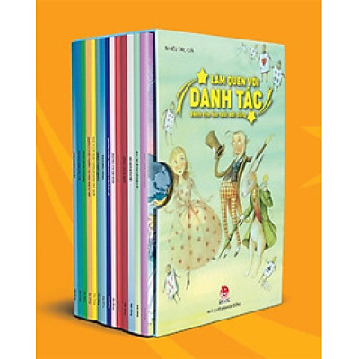 Sách - Làm quen với danh tác (dành cho lứa tuổi nhi đồng) - boxset trọn bộ 14 quyển